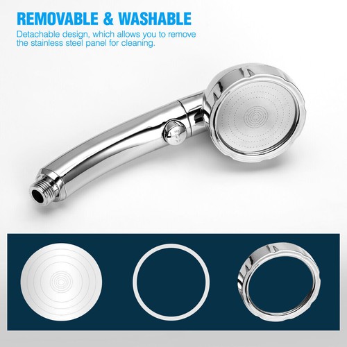 High Pressure Handheld Shower Head for Relaxation 3 Spray Mode with ON/Off/Pause - Picture 7 of 12