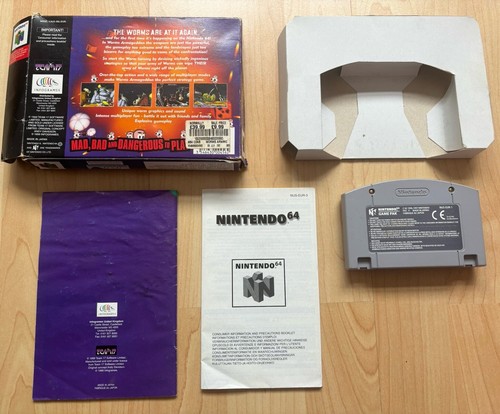 Worms Armageddon Nintendo 64 N64 PAL Game Boxed & Complete TESTED Good Con - Picture 2 of 11