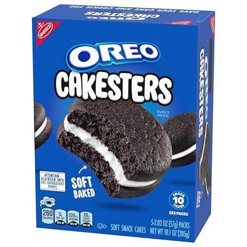 OREO Cakesters Pasteles de bocadillos suaves 12 - 5 paquetes de 60 paquetes de bocadillos en total - Imagen 12 de 12