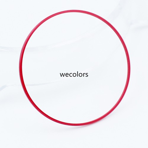 0.9mm Height Red Plastic Waterproof O-ring Seal Gasket Watch Back Case Replace