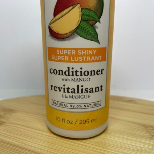 Burts Bees Super Shiny Conditioner Mango Sulfate Paraben Free 10 Oz Avocado Oil - Picture 2 of 8