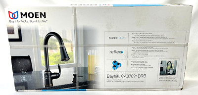 Moen CA87094BRB Bayhill Mediterranean Bronze 1-Handle High Arc Pulldown Faucet