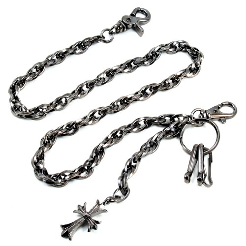 DK Ciondolo Croce Maglia Biker Camionsta Chiave Portafoglio Jean (26,5") CS42/NCS115 - Foto 11 di 13