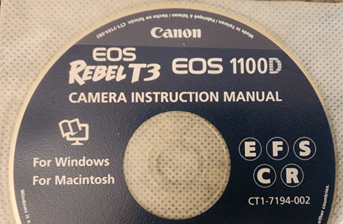 Canon EOS Rebel T3 1100D - Camera Instruction Manual for Windows & Mac - Picture 2 of 4