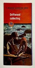 1963 Union 76 Weekend Adventure Drive Driftwood Collecting VTG Travel Brochure