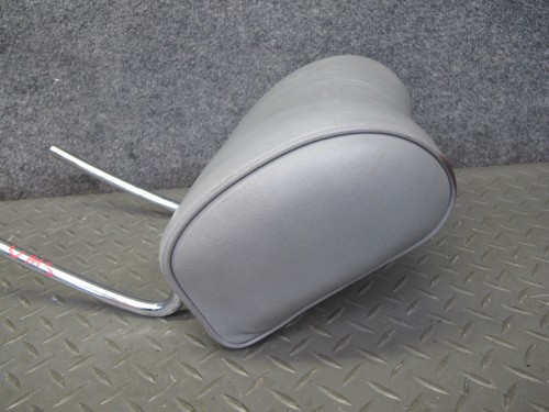 86-91 MERCEDES W126 SET OF 2 REAR LEFT & RIGHT LEATHER HEADREST GRAY OEM - Bild 13 von 19