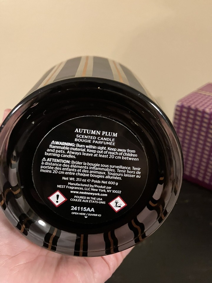 Nest New York 3Wick Scented Candle AUTUMN PLUM scent 21.1 oz eBay