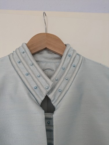 Elegantes Abendkleid mit Jacke, Vintage, türkis, Gr. 40 - Bild 4 von 14