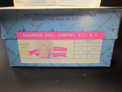 Madame Alexander Clown Doll #305 with Original Box & Tags 8" NOS NY Vintage - Picture 9 of 9