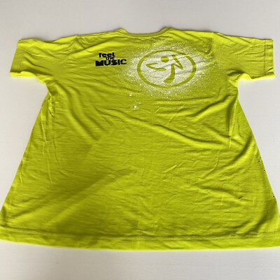ZUMBA Unisex Zumba Black Logo T-Shirt One Size Large Appx 40