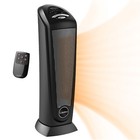 Lasko 1500W Oscillating Ceramic Tower Electric Space Heater with Remote, CT22410