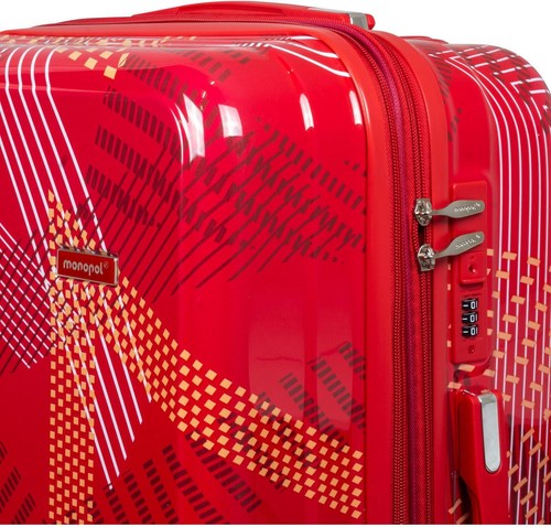 Reise Gepäck Hartschale Reise Koffer Trolley Einzeln o. Set Gepäck Varenna Rot - Bild 6 von 16