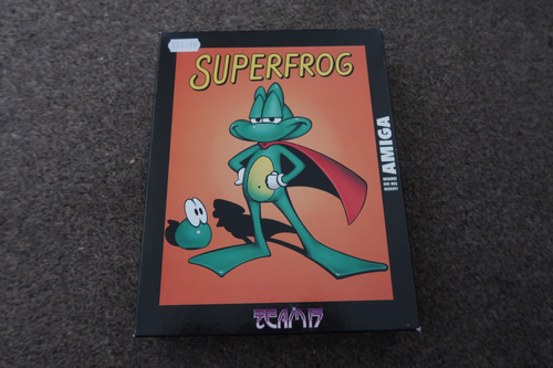Superfrog By Team 17 ~ Original Boxed Amiga Game VGC - Afbeelding 2 van 8