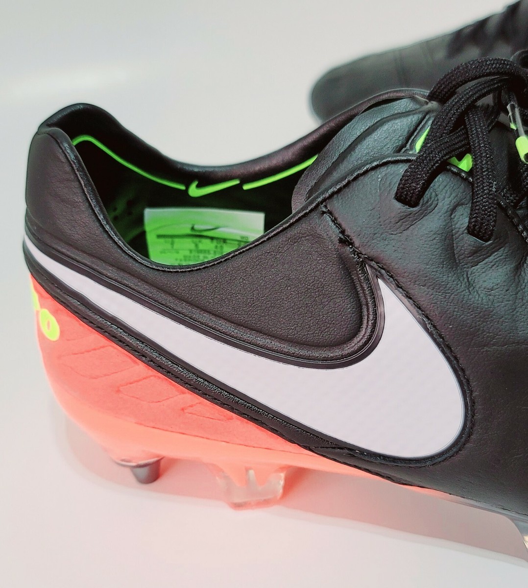 New Nike Tiempo Legend VI SG-PRO Black Leather Soccer Cleats