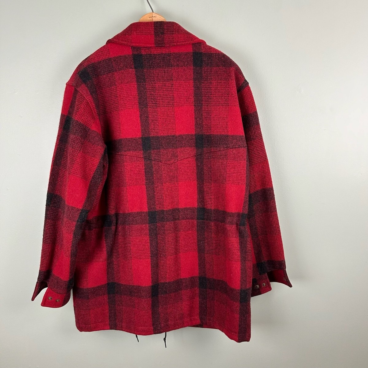 Vintage Pendleton High Grade Western Wear Red Buffalo Plaid Jacket
