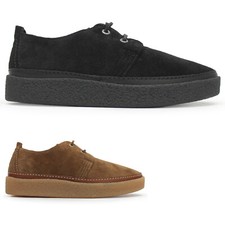 Clarks Mens Shoes Clarkwood Low Casual Lace Up Low-Profile Suede Leather