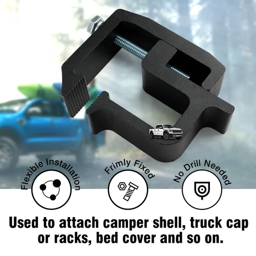 6PCS Ute Canopy Mounting Clamps Removable G Clamps fit most Truck Cover Cap NEW - Bild 7 von 15