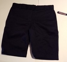 Girls Chaps Navy Blue Stretch Shinny Bermuda CDE0003H School Uniform  8 14 16