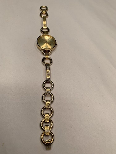 Coach Damen Armbanduhr goldfarben Steigbügel Gliederband wasserdicht CA017360322