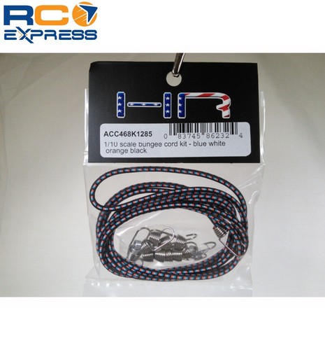Hot Racing 1/10 Scale Bungee Cord Kit - Blue White Orange Black ACC468K1285 - Picture 2 of 2