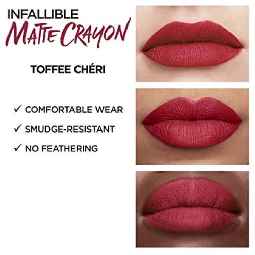 L'Oreal Infallible Matte Lip Crayon - Brand New Factory Sealed Pick Your Shade - Picture 29 of 30