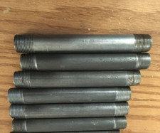 1/2" x 5" Schedule 40 Plain Steel Welded Pipe Nipple lot of 6