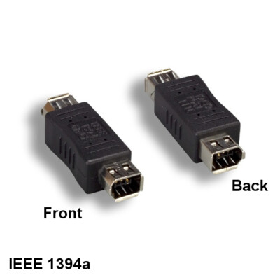 KNTK IEEE-1394a 6 Pin Female to Female Connector Firewire for PC DV SUN iLINK