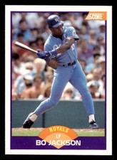 1989 Score Bo Jackson #330 Kansas City Royals Baseball EX-MT