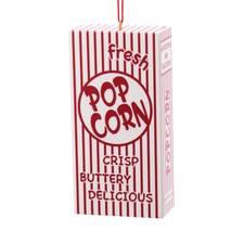 Kurt Adler Popcorn Box Christmas Ornament