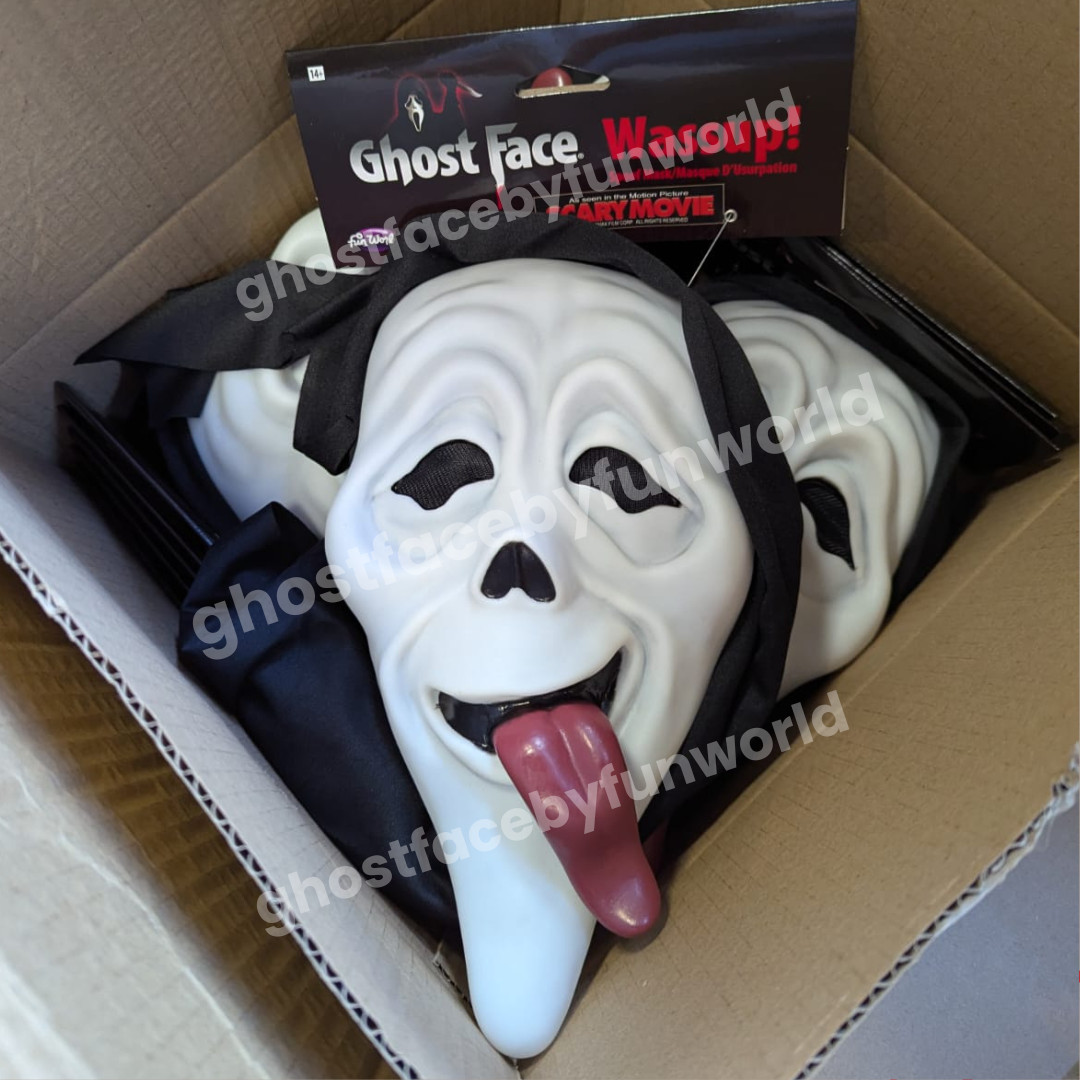 Máscara de película de miedo - ¡Waass-Up! - Ghost Face Fun World