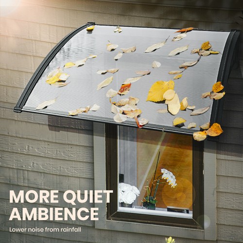 Groverdi Window Door Awning Outdoor Canopy Patio Rain Shield Cover DIY 1M-3M - Picture 7 of 163