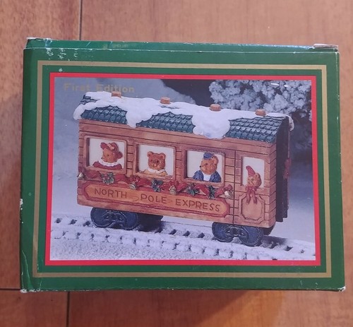 North Pole Express World Bazaars 1994 Christmas 1st Edition Passenger Car New - Bild 3 von 5