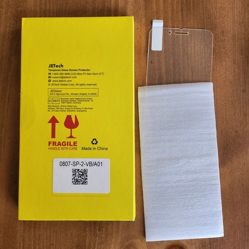 JETech Tempered Glas Screen Protector for iPhone 4.7-Inchs New 1 sheet open box - Photo 4 sur 4