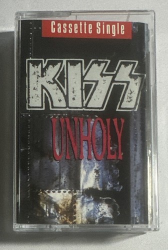 Kiss - Unholy ~ Cassette Tape Hard Rock EX / EX Condition - Picture 2 of 7