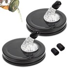 2 Pack Mason Jar Lids with Pour Spouts Fit 2.75 Inch Regular Mouth Mason Jar