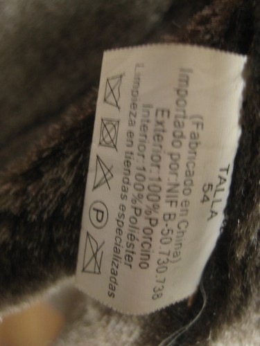 VINTAGE LEATHER JACKET 42 44 WESTERN mens fur lining borg distressed pigskin - Picture 13 of 19