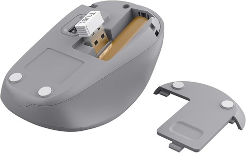Trust Yvi Kabellose Funkmaus kompakt 1600 DPI USB Wireless Mouse PC/Laptop Weiß - Bild 6 von 10