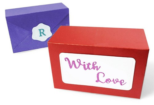 New Retired Sizzix Thinlits 10pc Envelope Box #665024 Retail $34.99 by O. Rose - Picture 2 of 4