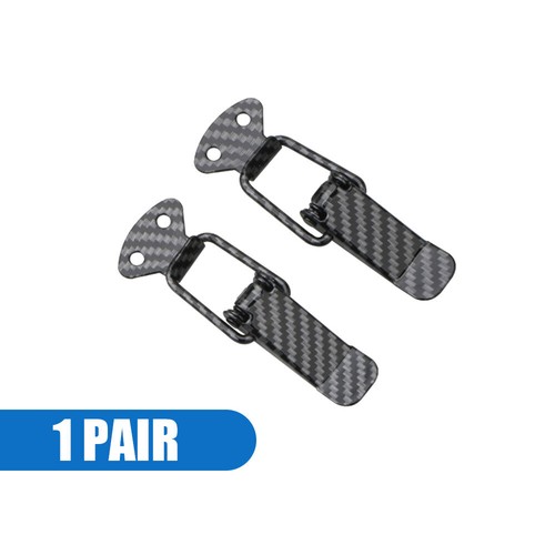2x Car Exterior Accessories Hook Lock Clip Bumper Fastener Clips Tool Black - Foto 12 di 12
