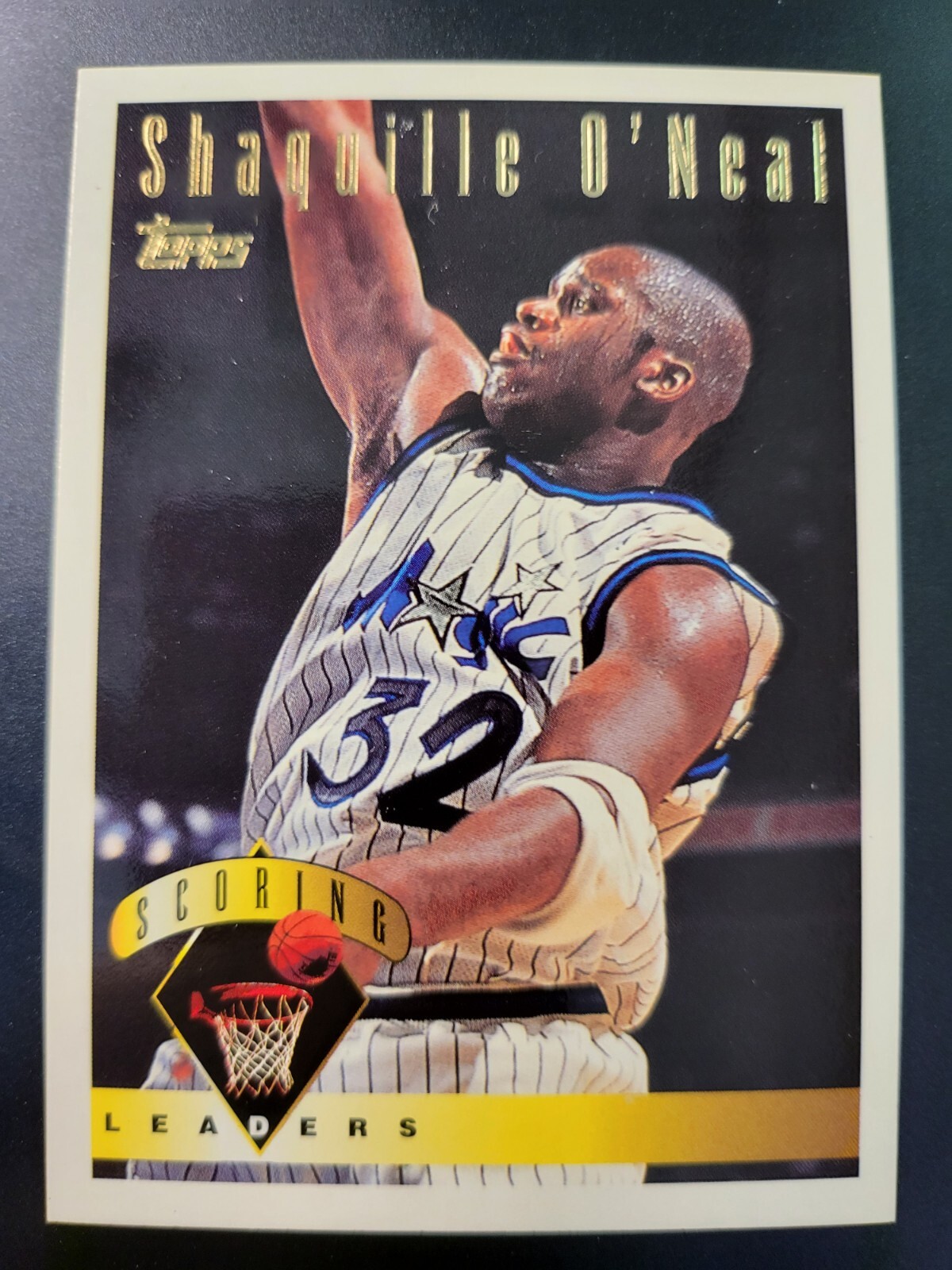 1995-96 Topps Shaquille Shaq O'Neal card #6