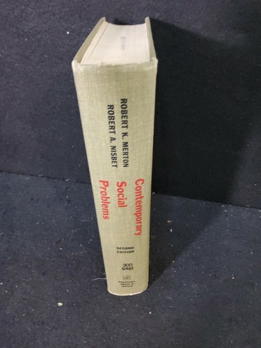 Contemporary Social Problems 2nd Ed. by Robert K Merton/Robert A Nisbet 1966 HC - Picture 2 of 11