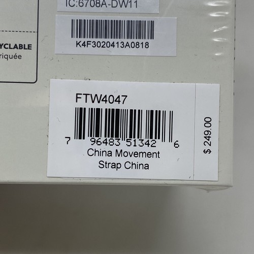 GENUINE Fossil Gen 5E 44mm Black Case Silicone Band Smartwatch FTW4047V SEALED  - Picture 9 of 9