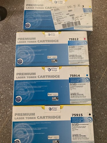 Elite Image Remanufactured Toner Cartridge, 1800 Page, Cyan,BLACK,Yellow Magen - Picture 2 of 4