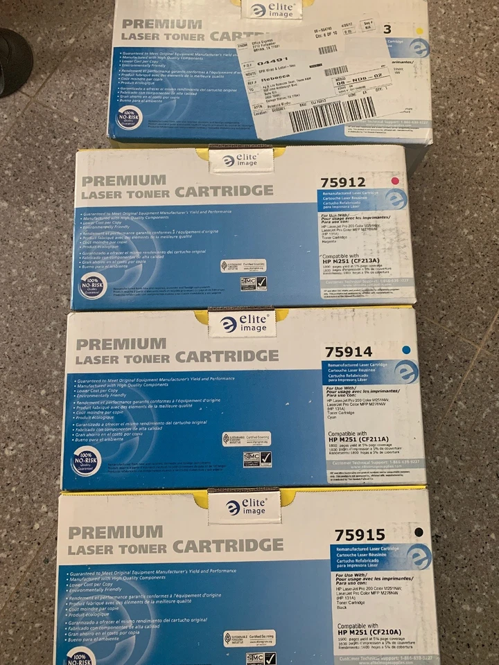 Elite Image Remanufactured Toner Cartridge, 1800 Page, Cyan,BLACK,Yellow Magen - Image 2 of 4