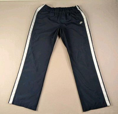 パンツ 00s nike wide nylon pants y2k teck glay VTG Nike Track Pants Windbreaker Y2K Black White Striped