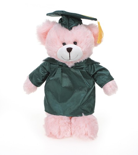 Personalized Pink Bear Plush Stuffed Animal Toys Gifts for Graduation Day 12inch - Picture 2 of 5