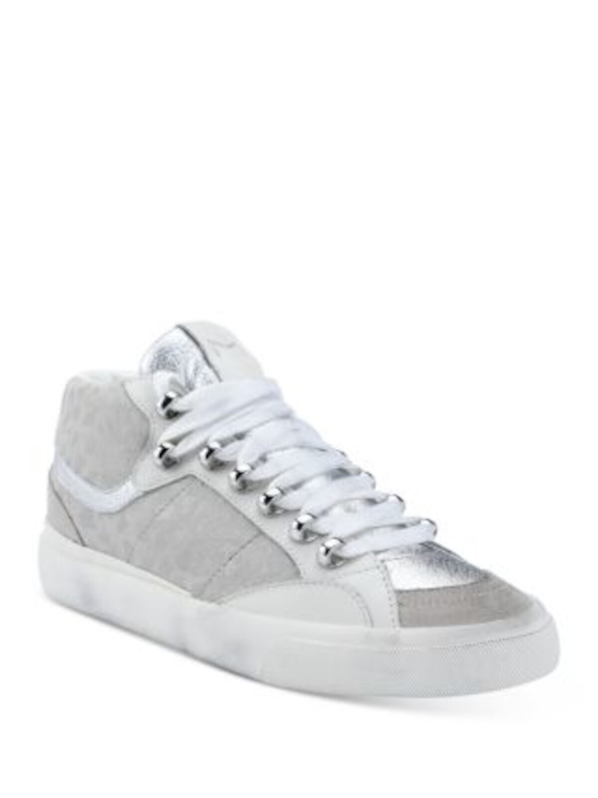 MARC FISHER LTD Женские серые кожаные кроссовки из смешанной ткани Merin с 3 носками, 6,5 М