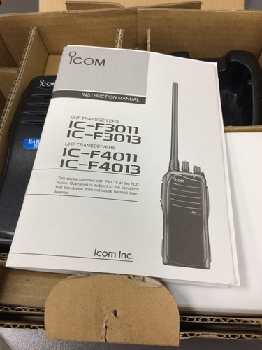 Used UHF 2 Way Radio, ICOM IC-F4011, 400-470 MHz, 16 CH, ANTENNA, CHARGER, BAT* - Picture 8 of 10