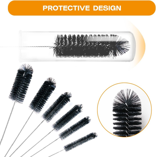 Straw Cleaner Brush Set,6 Piece 12" Long Pipe Tube Bottle Brushes for Cleaning N - Picture 6 of 12