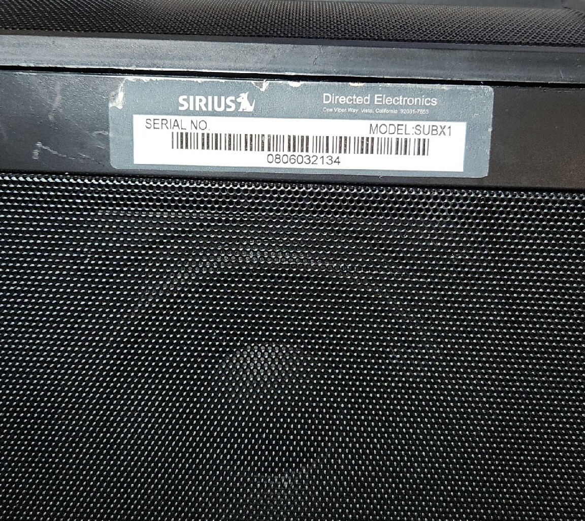 SiriusXM Satellite Radio SUBX1 Boombox Receiver w/ LIFETIME SUB SP3 Sportster 3